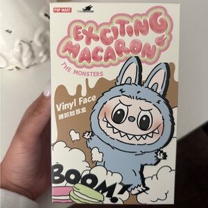 UNOPENED Labubu - Exciting Macarons Vinyl Figure by Pop Mart - Sea Salt Coconut